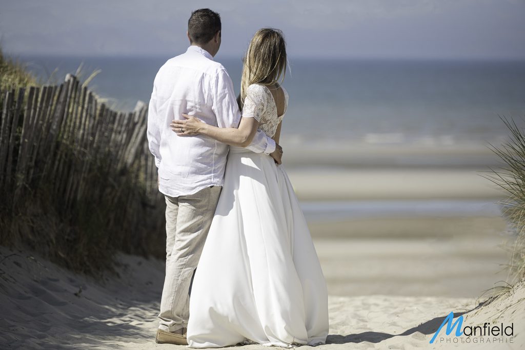 Mariage dans le nord à la plage de Zuydcoote 